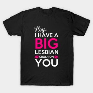 Hey I have a big lesbian crush on you T-Shirt